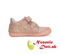 Dievčenské prechodné kožené topánky DD Step Ružové Hviezdy 078-41678A