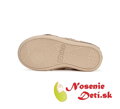 Dievčenské prechodné kožené topánky D.D. Step Cream Hviezdy 078-41678B