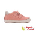 Dievčenské kožené  prechodné  topánky D.D. Step Pink Marhuľové 040-51390B