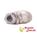 Dievčenské prechodné topánky D. D. Step Cream Motýle 066-51151A