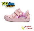 Dievčenská blikajúca obuv D.D. Step svietiace topánky Baby Pink Dúha 068-51865