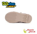 Dievčenská blikajúca obuv D.D. Step svietiace topánky Cream Dúha 068-51865B