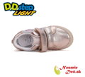 Dievčenská blikajúca obuv D.D. Step svietiace topánky Cream Dúha 068-51865B