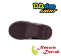 Dievčenská blikajúca obuv D.D. Step svietiace topánky Raspberry 068-52695B