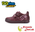 Dievčenská blikajúca obuv D.D. Step svietiace topánky Raspberry 068-52695B