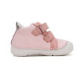 Dievčenské prechodné kožené topánky D.D. Step Baby Pink Srdiečka 082-51834A