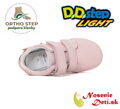 Dievčenské blikajúce svietiace kožené topánky D.D. Step Baby Pink Unicorn 050-61970A