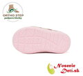 Dívčí celoroční kožené boty D. D. Step Champagne Kvítečka 066-61993A