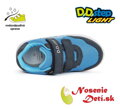 Detské blikajúce svietiace vodeodolné tenisky D.D. Step Modré F083-41304B