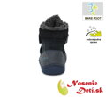 Chlapčenské zimné barefoot topánky DD Step Tmavomodré s hviezdou 073-688A. Vhodné na normálne/široké chodidlá. Topánky majú vodoodpudivú úpravu. 