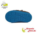 Detské zimné topánky alternatíva barefoot DD Step Šedé Veverička reflexné 066-852A