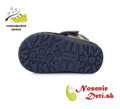 Chlapecké zimní kožené boty DD Step Tmavě modré Dino 029-394A