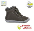 Barefoot detské zimné topánky DD Step Khaki Šedá Dino 070-327A