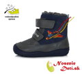 Dětské zimní boty D.D.Step tmavě šedá/modrá Stíhačka W071-359