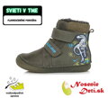 Dětské chlapecké zimní boty DD Step Khaki Dino 078-328A