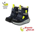 Chlapčenské zimné membránové nepremokavé čižmy DD Step Tmavomodré F651-310