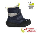 Chlapecké zimní membránové nepromokavé boty DD Step Tmavě modré F651-310