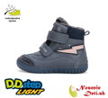 Chlapčenské zimné svietiace blikajúce topánky D.D. Step Royal Blue Blesk W050-42707B