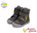 Chlapčenské vyššie kožené zimné topánky D.D. Step Dark Grey W068-42921