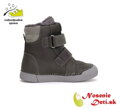 Chlapčenské vyššie kožené zimné topánky D.D. Step Dark Grey W068-42921
