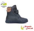 Chlapčenské vyššie kožené zimné topánky D.D. Step Royal Blue W068-42921B