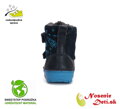 Chlapčenské zimné kožené topánky čižmy D.D. Step Royal Blue Vesmír W071-42680B