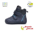 Chlapčenské barefoot kožené topánky D.D. Step Royal Blue W073-42814A