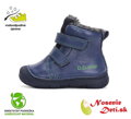 Detské chlapčenské zimné vyššie topánky D.D. Step Bermuda Blue 082-42385A