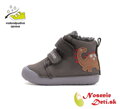 Chlapčenské zimné topánky barefoot alternatíva D.D. Step Khaki Dino 066-52525B