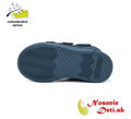 Chlapčenské detské vyššie kožené zimné topánky D.D. Step Royal Blue  068-52388