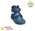 Chlapčenské detské vyššie kožené zimné topánky D.D. Step Royal Blue  068-52388