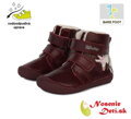 Dívčí zimní barefoot boty DD Step Bordové Oslík 063-511