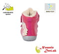 Dievčenské zimné barefoot topánky DD Step Ružová Jednorožec 070-328A