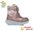 Dívčí zimní membránové nepromokavé boty DD Step Bronze Růžová F651-454C