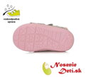 Dívčí zimní boty alternativa barefoot DD Step Beige Tučňák 066-352B