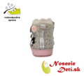 Dívčí zimní boty alternativa barefoot DD Step Beige Tučňák 066-352B