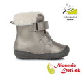 Dívčí zimní boty holínky DD Step Bronze Kožíšek 071-374A