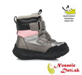 Dívčí zimní membránové nepromokavé boty DD Step Bronze Růžová F651-310B