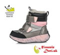 Dívčí zimní membránové nepromokavé boty DD Step Bronze Růžová F651-310B