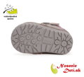 Dievčenské zimné topánky čižmy  D.D. Step Light Grey Zajačik W029-42392B