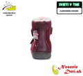 Dievčenské zimné kožené členkové topánky D.D. Step Raspberry Kométa 078-42604A