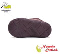 Dievčenské zimné kožené topánky D.D. Step Raspberry Mačiatko 082-42774A