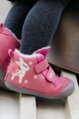 Dievčenské zimné topánky alternatíva barefoot D.D. Step Dark Pink Bambi 066-52733B