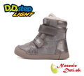 Dievčenské zimné svietiace blikajúce topánky D.D. Step 068-52745A Bronze Hviezdy