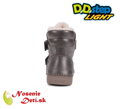 Dievčenské zimné svietiace blikajúce topánky D.D. Step 068-52745A Bronze Hviezdy
