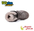 Dievčenské zimné svietiace blikajúce topánky D.D. Step 068-52745A Bronze Hviezdy