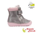 Dievčenské zimné kožušinové topánky čižmy D.D. Step Champagne Vtáčik 071-52381A