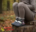 Dievčenské zimné kožušinové topánky čižmy D.D. Step Dark Grey Vtáčik 071-52381B