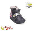 Dievčenské zimné kožušinové topánky čižmy D.D. Step Dark Grey Vtáčik 071-52381B