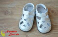 Boty na první kroky barefoot sandálky Freycoo Baby Lesia Bílé